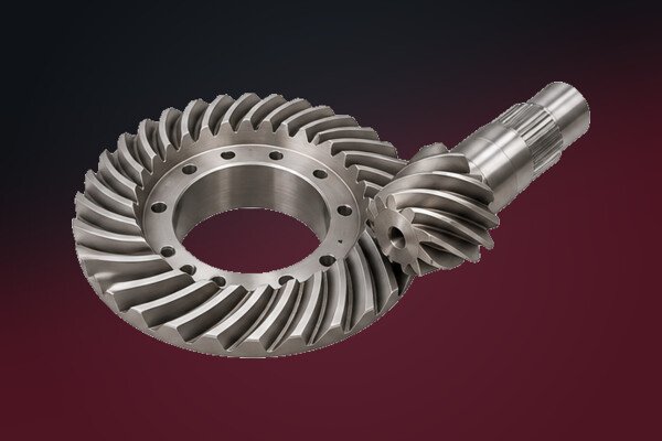 Spiral bevel crown wheel and pinion sets manufactured by Parkash Gears, Ludhiana