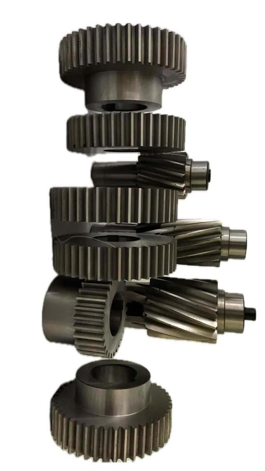 Hardened and ground gears produced by Parkash Gears - stack of precision ground spur and helical gears