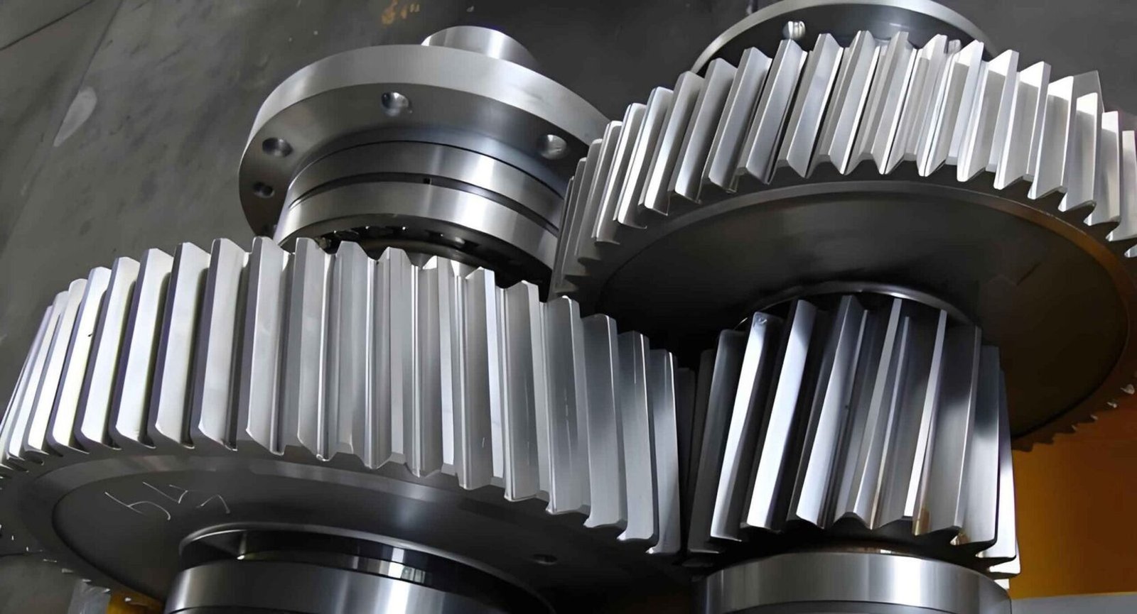 Helical gear teeth cutting in progress at Parkash Gears Ludhiana - matched helical gear pair with angled cut teeth